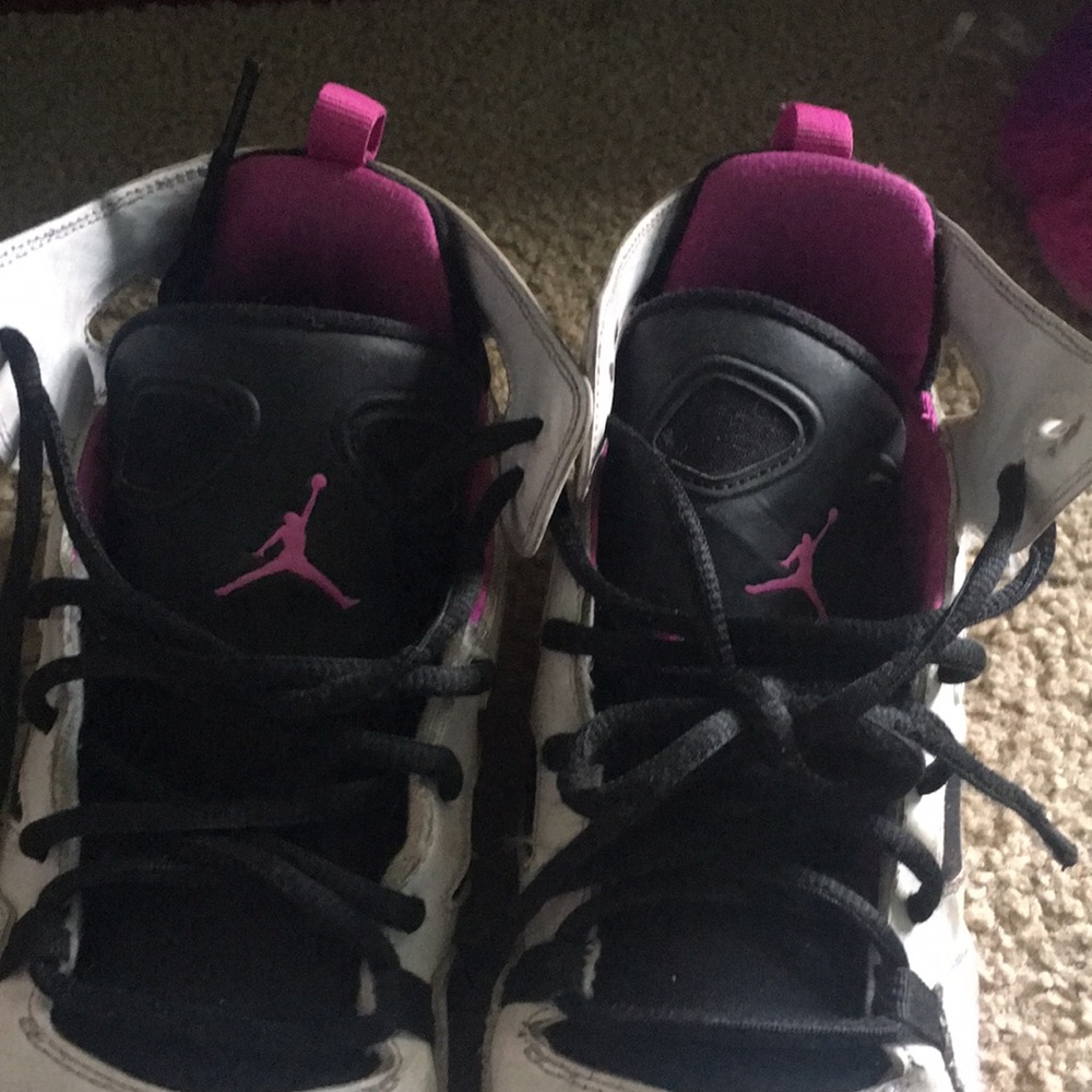 Pink White And Black Jordan’s!!